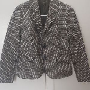 Talbot's petite black and white blazer/jacket